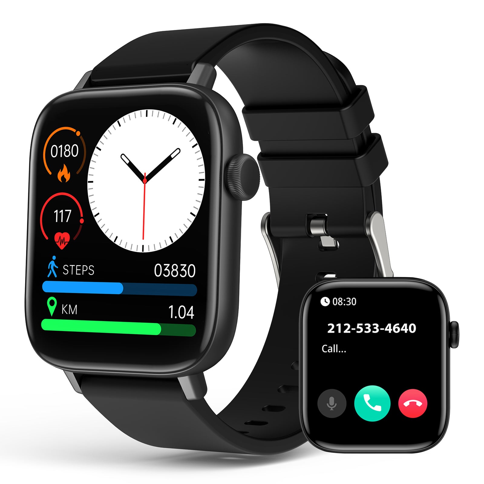 T49 Smart Watch for Men Women, 1.9 Inch HD Touch Screen Fitness Tracker with Bluetooth Call Incoming,Daily Heart Rate Blood Pressure