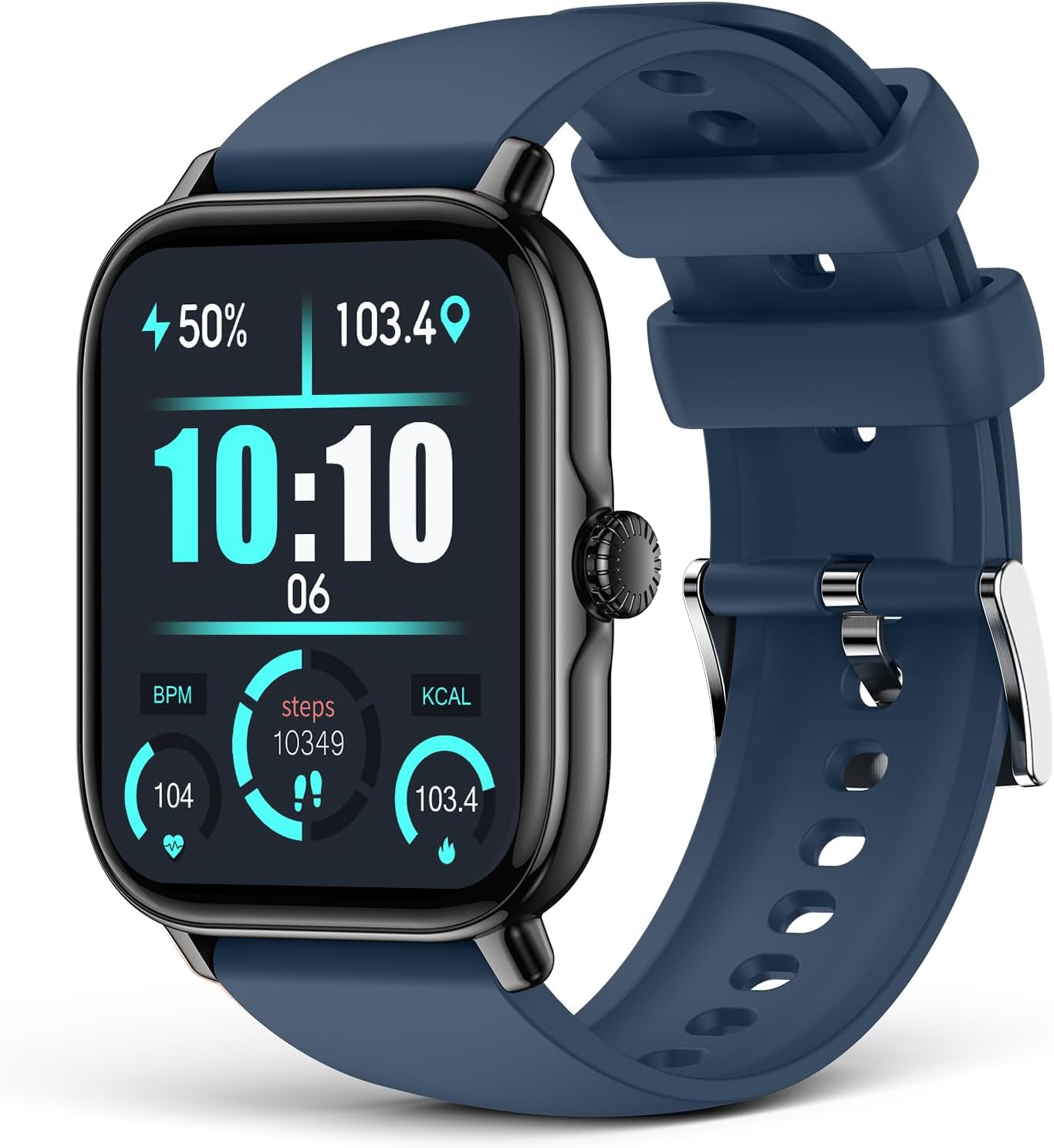 P72 Waterproof Smart Watch for Men and Women, Compatible with Android iPhone,1.9-inch Touch Screen Fitness Tracker