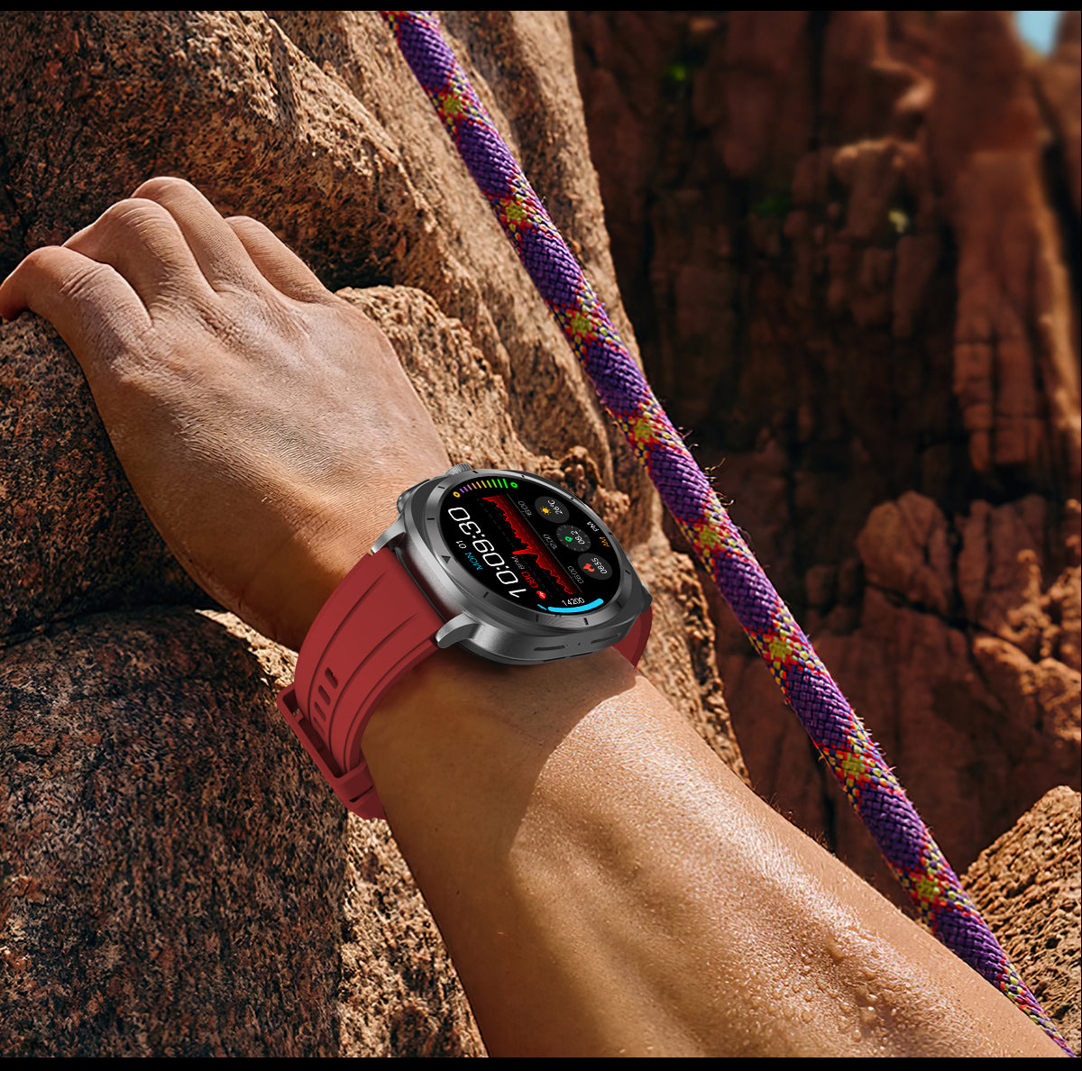 ET492 1.43 Inch AMOLED Full Touch Screen Sports Smart Watch with Blood Sugar Monitoring,Ecg, SOS Emergency Call Blood Pressure Smartwatch