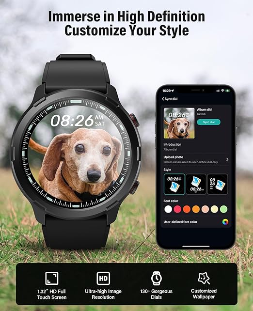 S47 GPS Smart Watch for Men women, Outdoor Fitness Tracker Watch with Compass, Pedometer, Heart Rate, Blood Oxygen, Sleep Monitor