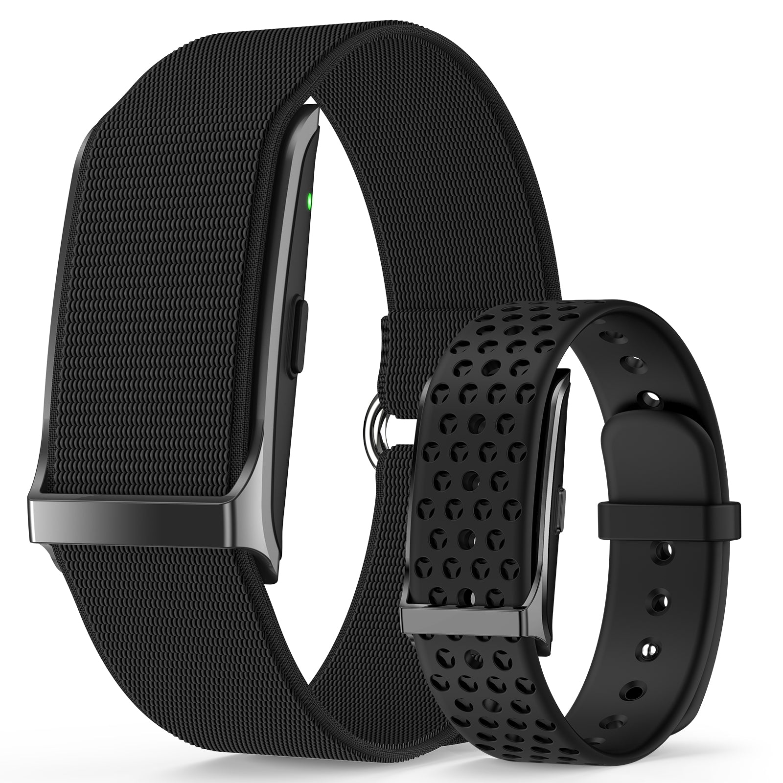 H59 Smart Bracelet, Wearable Activity & Fitness Tracker Band, 24H Sleep Tracker, All-Day Continuous Heart Rate Blood Pressure Stress HRV Monitor, 120+ Sport Modes Smart Wristband with 2 Bands, Free APP
