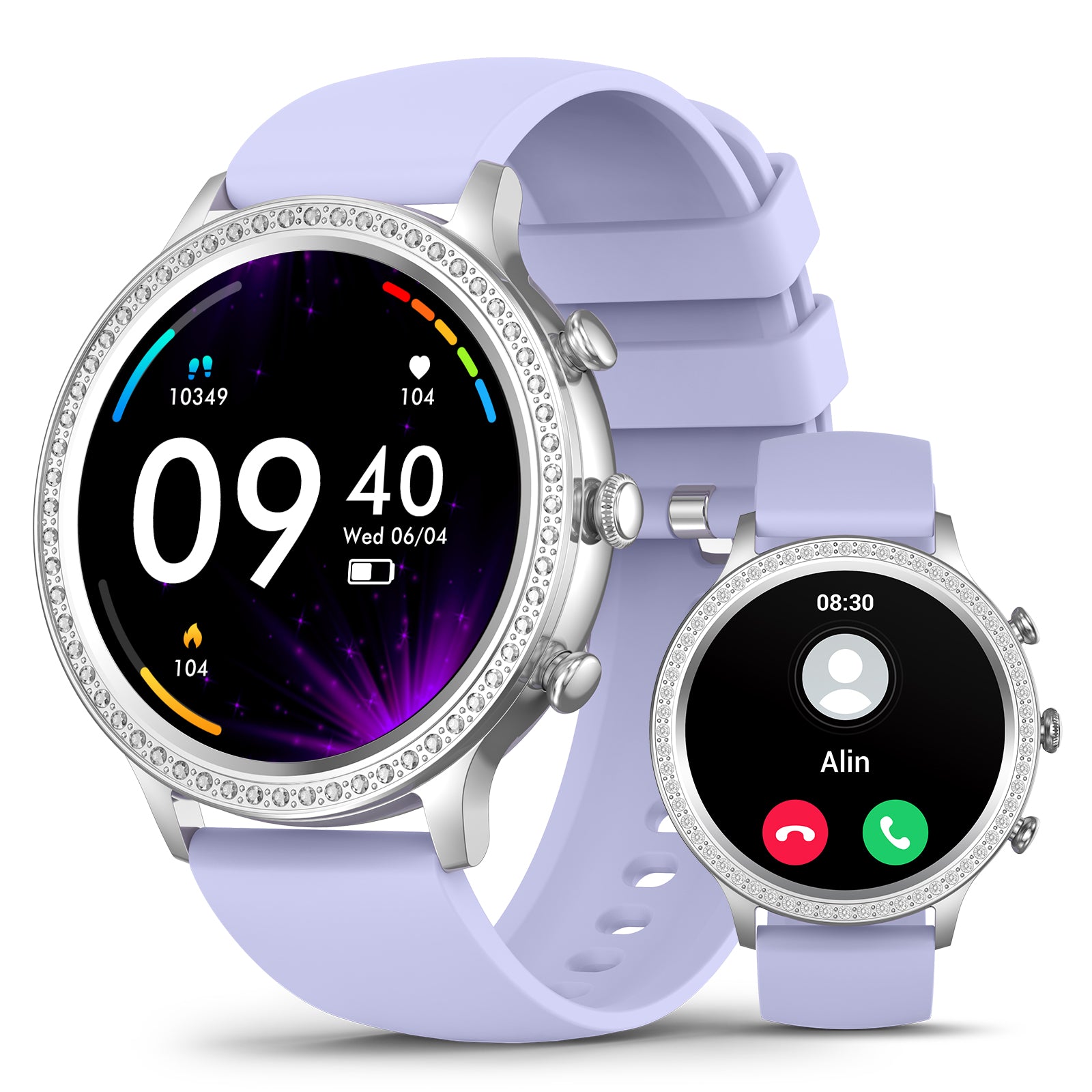 I70 Smart Watches for Women (Answer/Make Calls), 1.32 Display, Smartwatch for Android iOS Phones, Pedometer Monitor