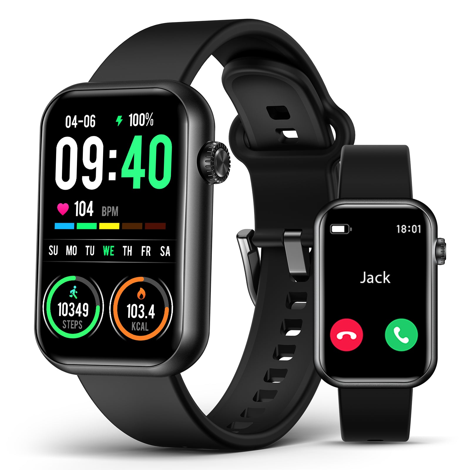 H38 Smart Watch Fitness Tracker (Answer/Make Calls), 24/7 Heart Rate Spo2 Blood Pressure Monitor Sleep Tracker, 114 Sports Modes Calorie Step Tracker Pedometer, Waterproof Activity Tracker for Women