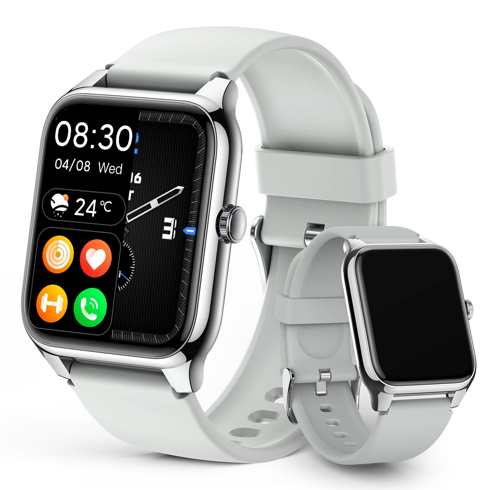 1.78" AMOLED 368*448 HD Waterproof Screen Smart Watch, 69 Sports Modes Fitness Tracker with Heart Rate, Blood Pressure