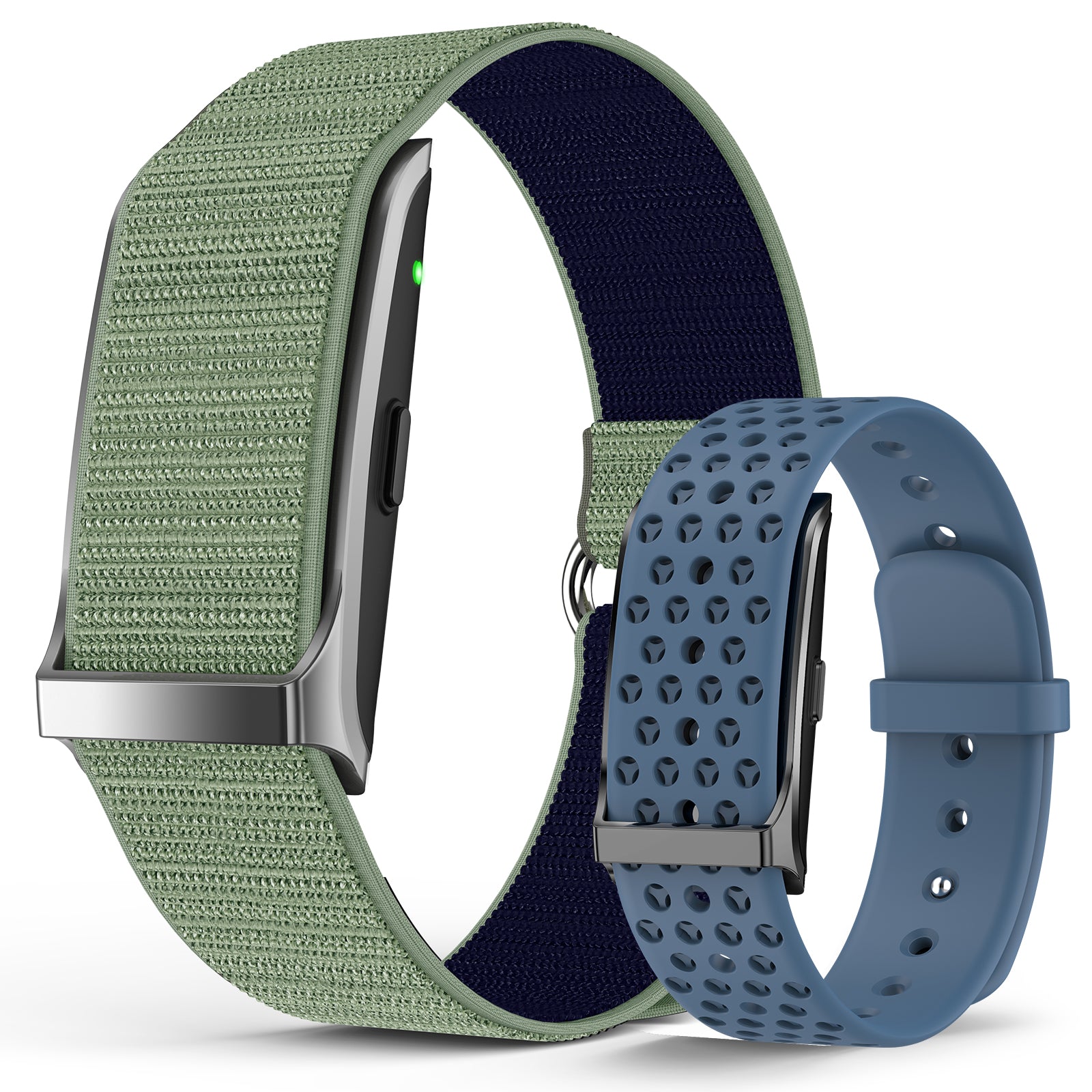 H59 Smart Bracelet, Wearable Activity & Fitness Tracker Band, 24H Sleep Tracker, All-Day Continuous Heart Rate Blood Pressure Stress HRV Monitor, 120+ Sport Modes Smart Wristband with 2 Bands, Free APP