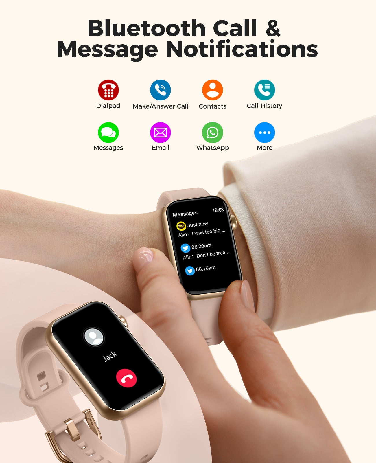 H38 Smart Watch Fitness Tracker (Answer/Make Calls), 24/7 Heart Rate Spo2 Blood Pressure Monitor Sleep Tracker, 114 Sports Modes Calorie Step Tracker Pedometer, Waterproof Activity Tracker for Women