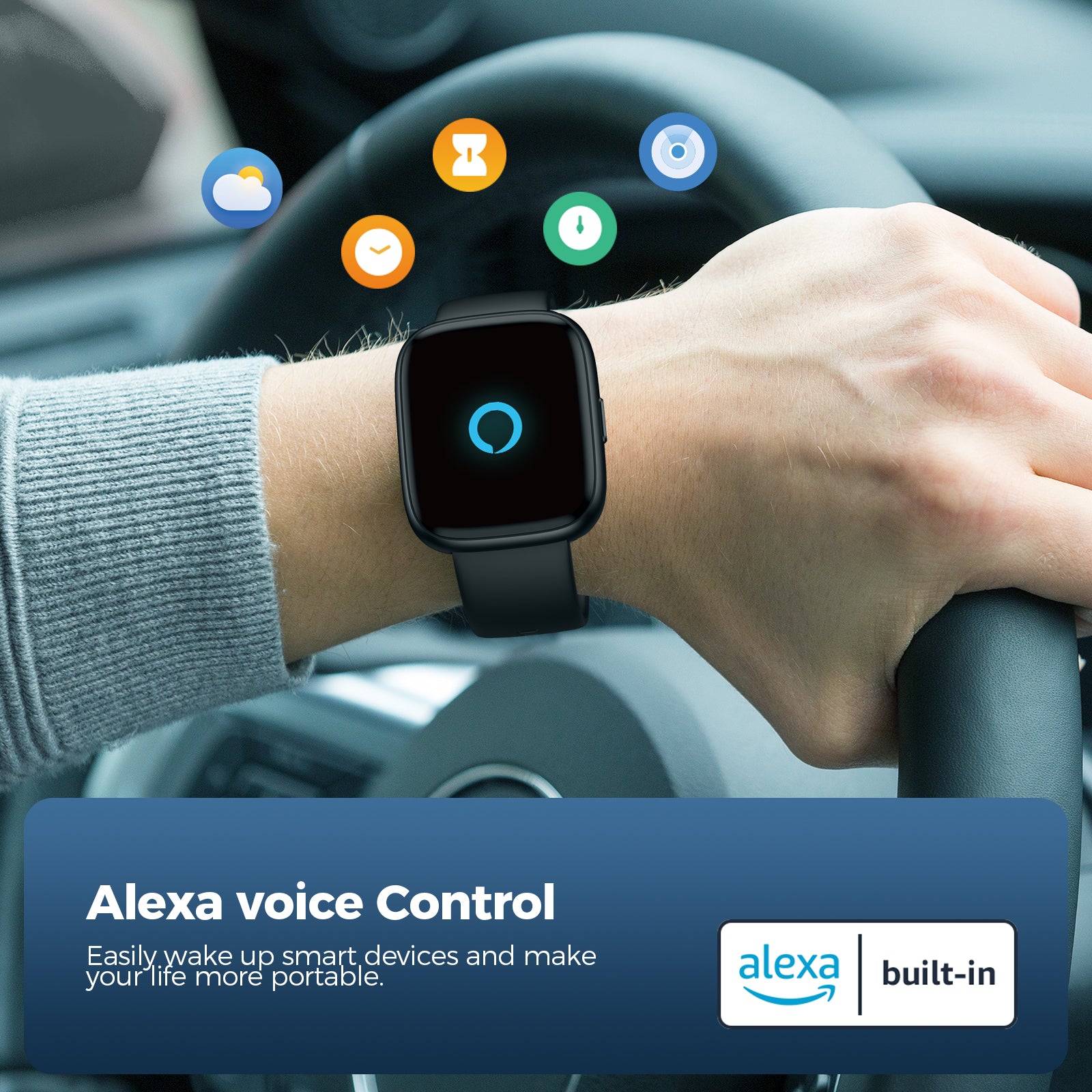 2024 Smart Watches for Men with Bluetooth Call, IDW26 Alexa Built-in 1.83' HD DIY Dial with Heart Rate, Blood Oxygen