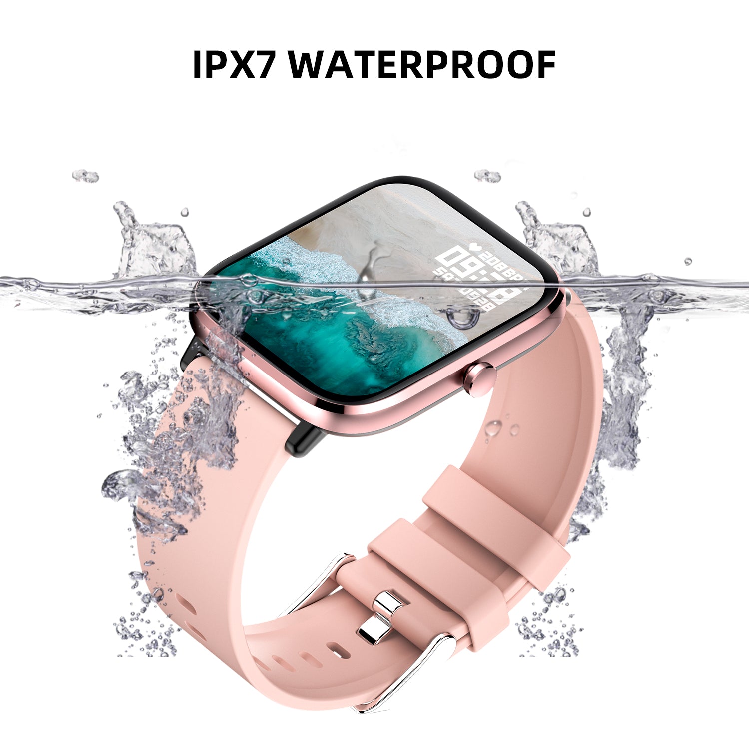 T45 1.7" HD Smart Watch for Men with Blood Pressure, Blood Oxygen, Sleep Monitor, True Heart Rate Monitor