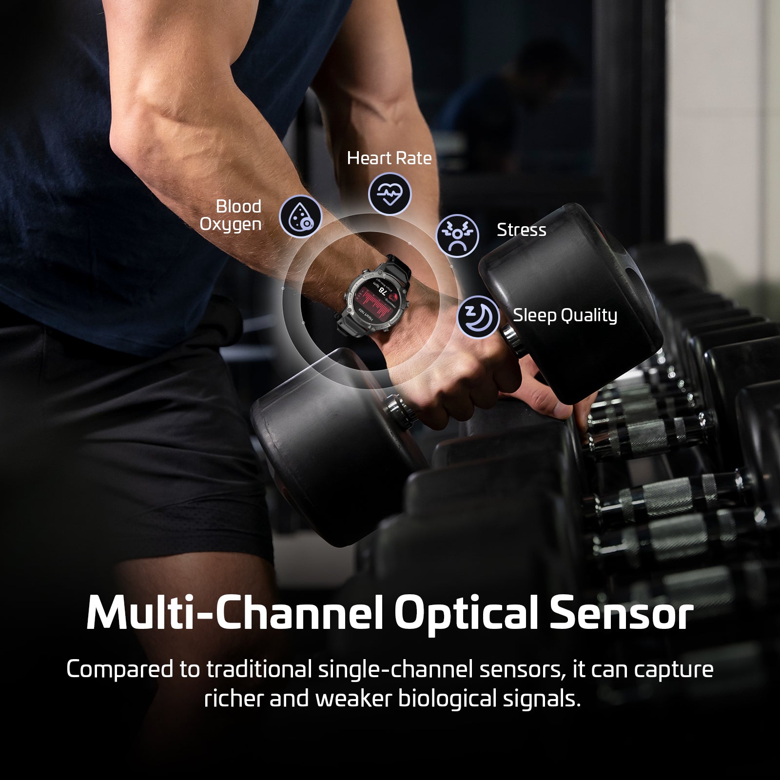 2026 AI Smart Watch with Standalone GPS & Offline Maps, 5ATM Waterproof, 1.43" AMOLED, 21-Day Battery, 178 Sports Modes, Compass, Heart Rate/SpO2/Stress/Sleep Monitor, for Android iOS Men Women Black