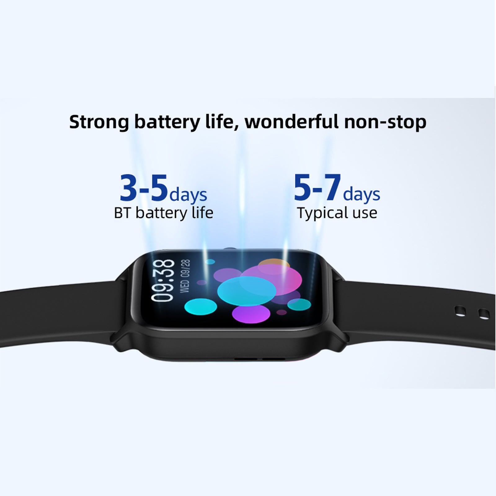 SOUYIE Smartwatche for Women Men, 1.8" Smart watches for Iphone Android,100+ Sports Modes/Answer/Make Calls Activity Fitness Tracker,,IP68 Waterproof