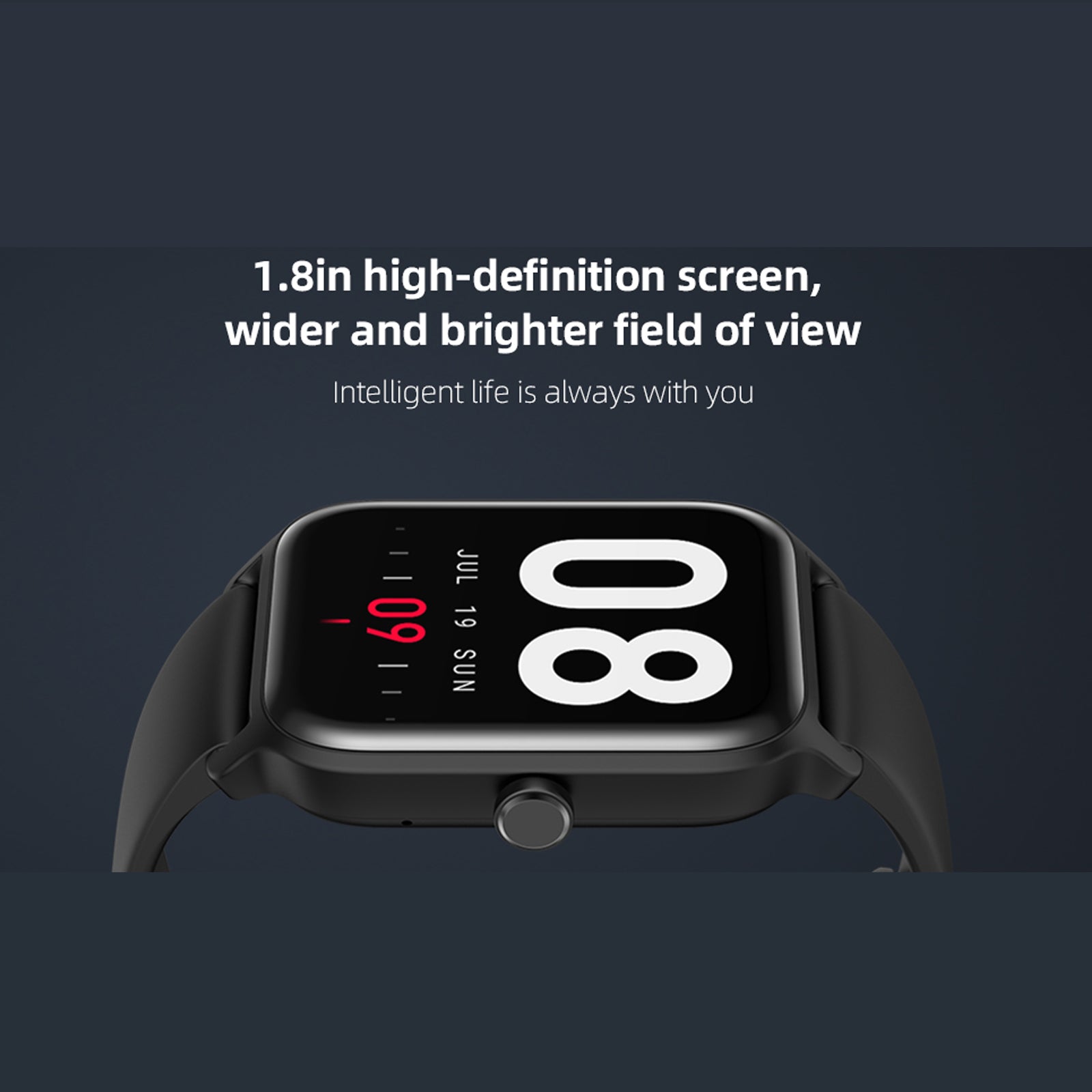 SOUYIE Smartwatche for Women Men, 1.8" Smart watches for Iphone Android,100+ Sports Modes/Answer/Make Calls Activity Fitness Tracker,,IP68 Waterproof