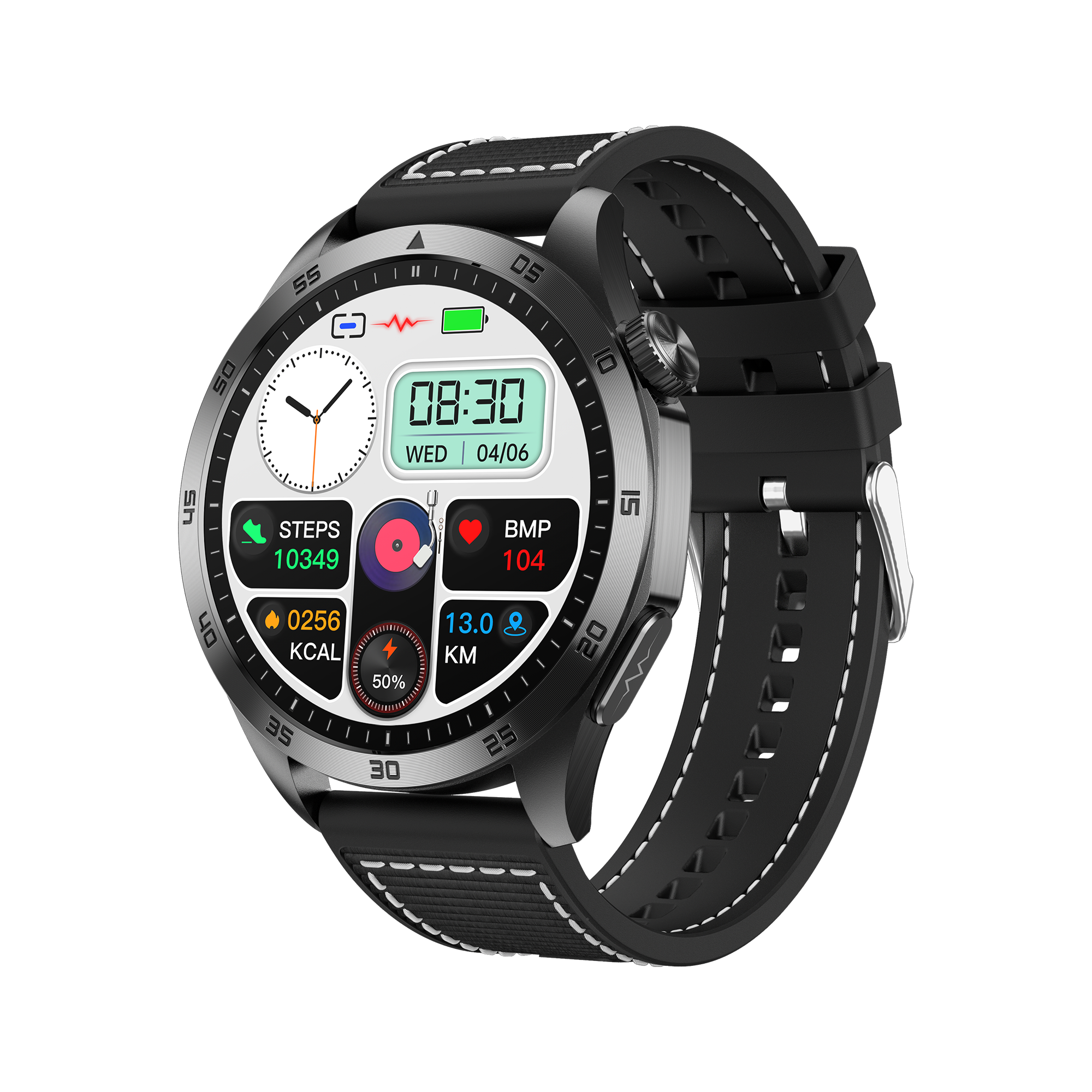 ET485 1.43 Inch Full Touch Screen Smart Watch，SOS,Bluetooth Call, ECG, Non-Invasive Blood Sugar Heart Rate Measurement Sports Watches