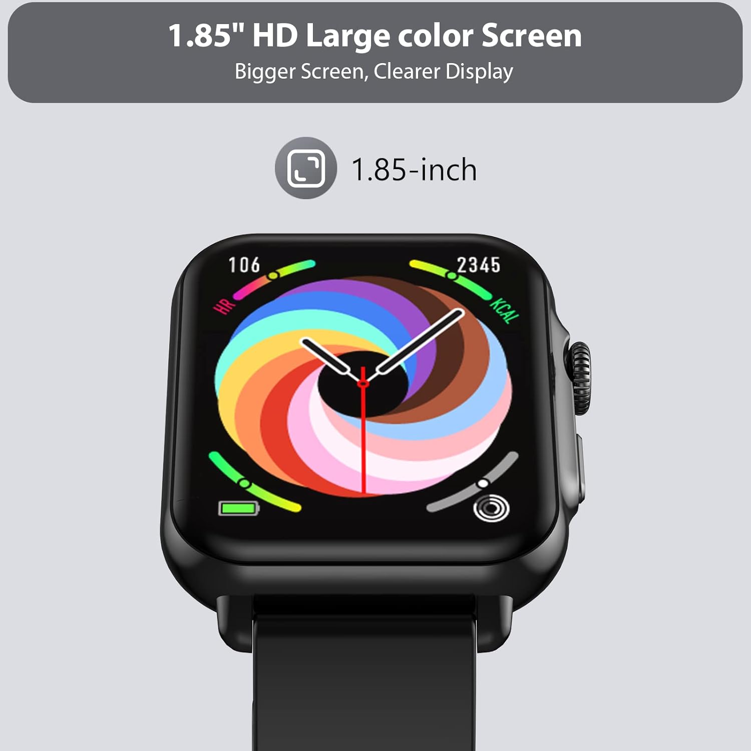 F13B Smart Watch for Men and Women, Blood Pressure Blood Oxygen Heart Rate Sleep Monitor, IP68 Waterproof Fitness Tracker