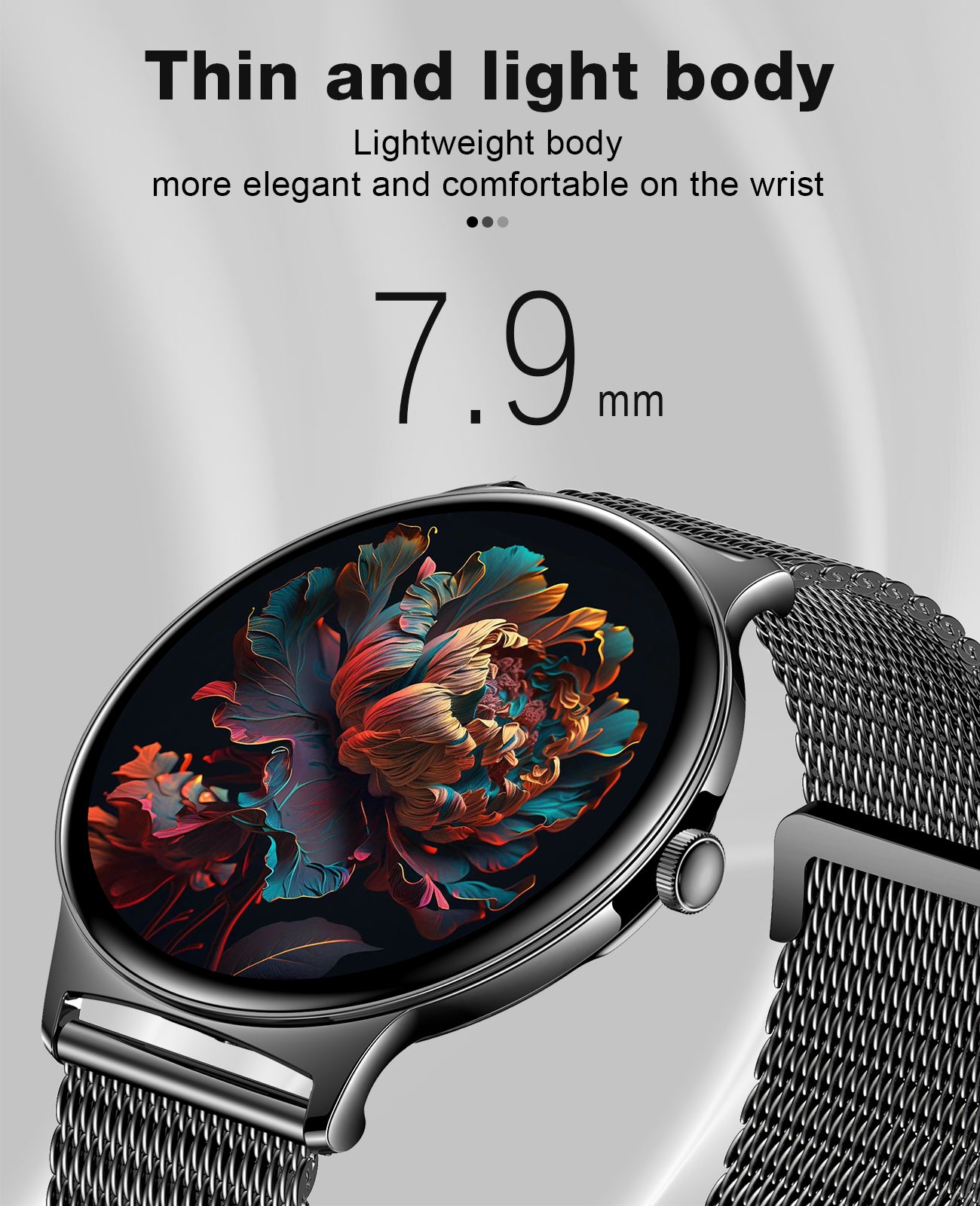 V89 2025 Smart Watches for Men Women, with Bluetooth Make/Answer Call, 1.43" AMOLED Display Fitness Tracker, Heart Rate/SpO2/Sleep Monitor, 100+ Sports Modes, IP67 Waterproof Smartwatch for Android iPhone