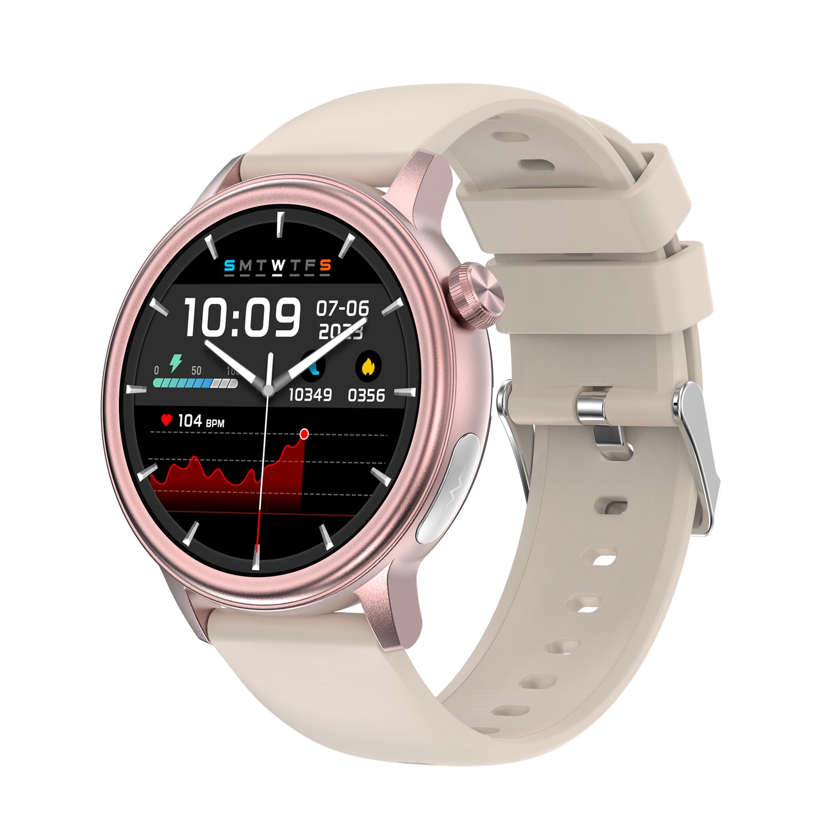 ET470 ECG Smart Watch, 1.39-Inch High-Resolution Screen Touch Electrocardiogram Blood Glucose BMI Body Fat Sports Measurement Watches