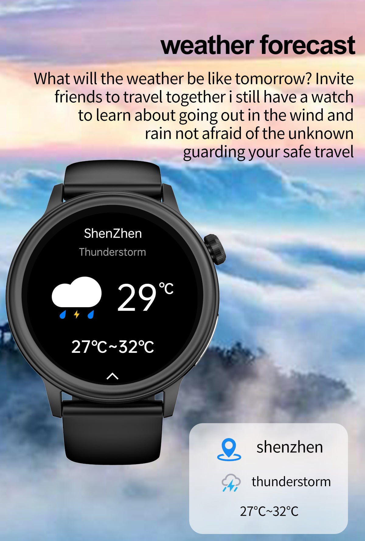 ET470 ECG Smart Watch, 1.39-Inch High-Resolution Screen Touch Electrocardiogram Blood Glucose BMI Body Fat Sports Measurement Watches