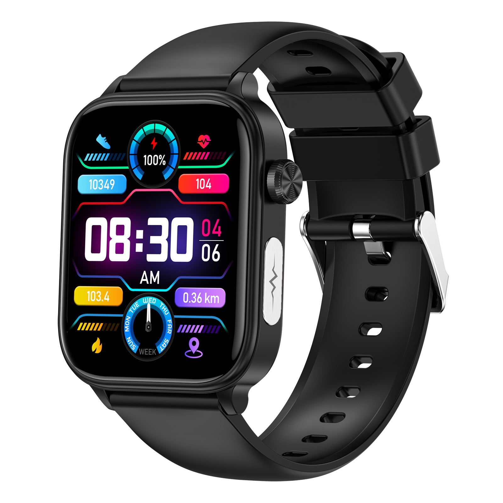 ET570 Electrocardiogram Smart Watch (Answer/Make Call), 1.96 Inch Full Touch Screen Blood Glucose  Measurement Sos Emergency Call Sports Watches