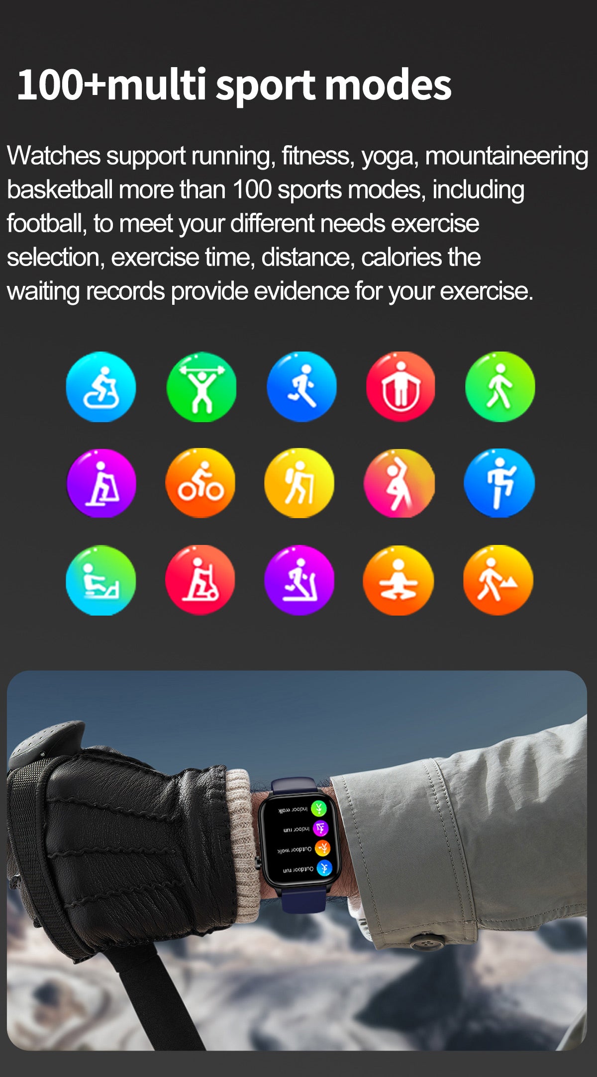 ET570 Electrocardiogram Smart Watch (Answer/Make Call), 1.96 Inch Full Touch Screen Blood Glucose  Measurement Sos Emergency Call Sports Watches