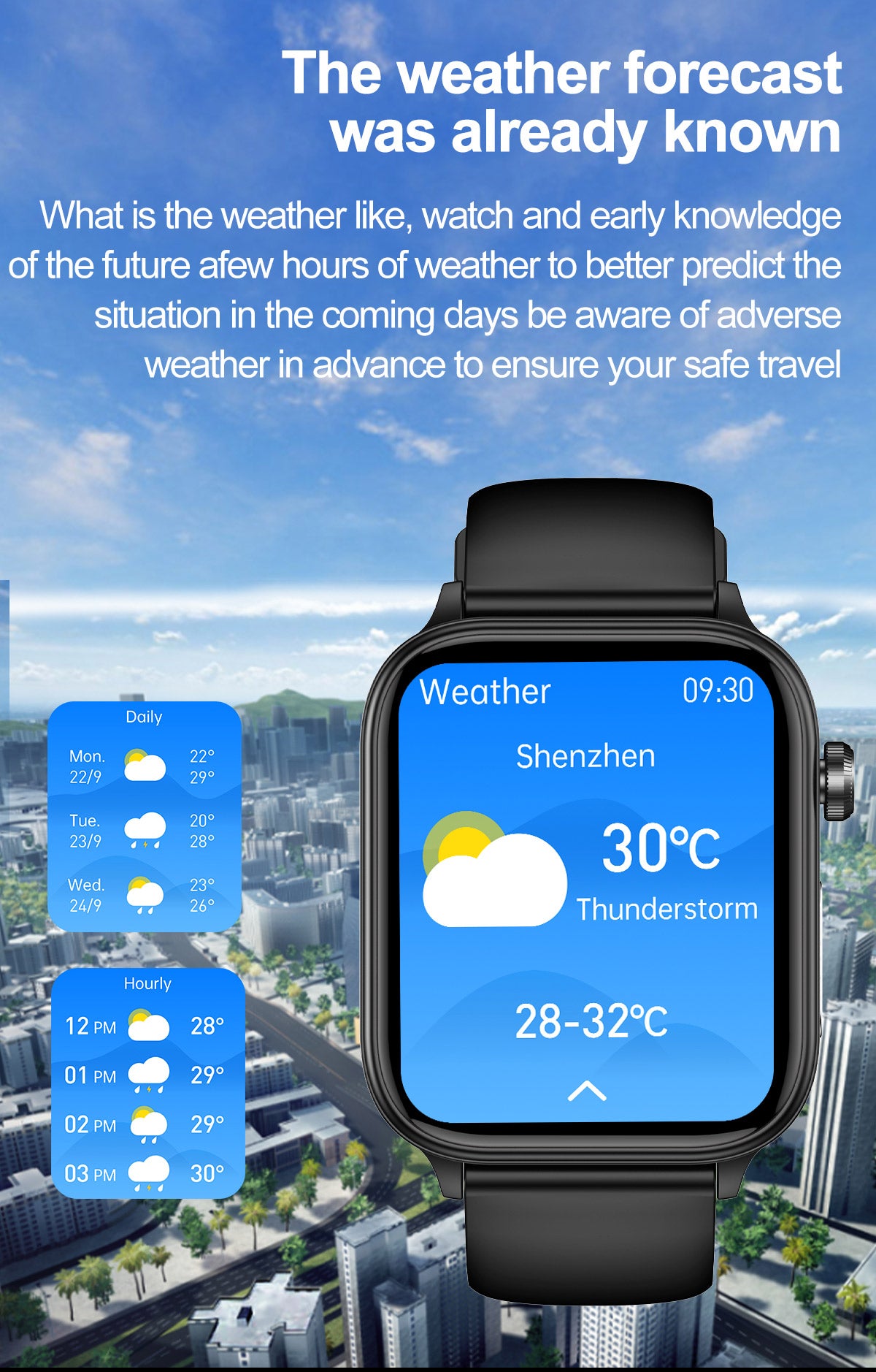 ET570 Electrocardiogram Smart Watch (Answer/Make Call), 1.96 Inch Full Touch Screen Blood Glucose  Measurement Sos Emergency Call Sports Watches