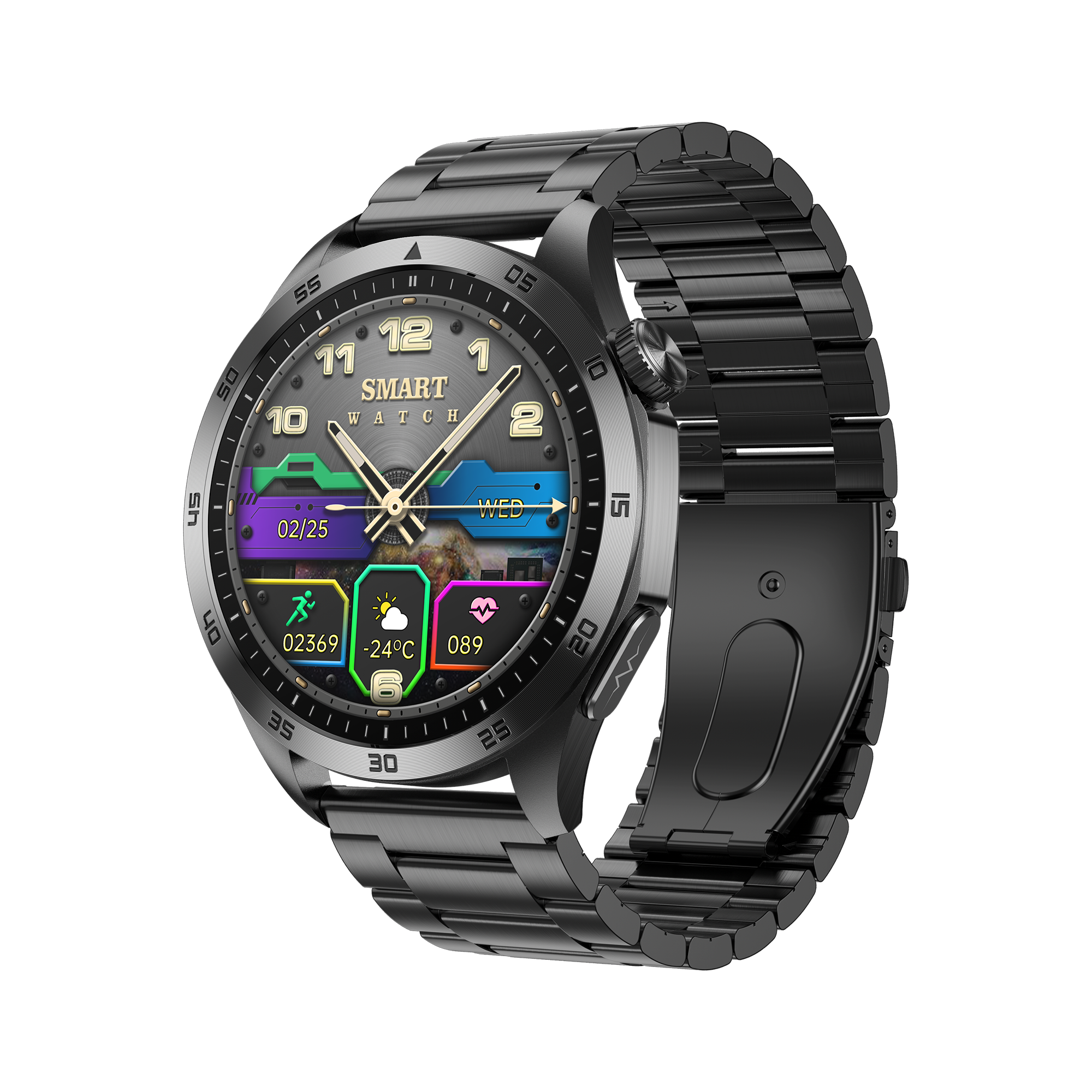 ET485 1.43 Inch Full Touch Screen Smart Watch，SOS,Bluetooth Call, ECG, Non-Invasive Blood Sugar Heart Rate Measurement Sports Watches