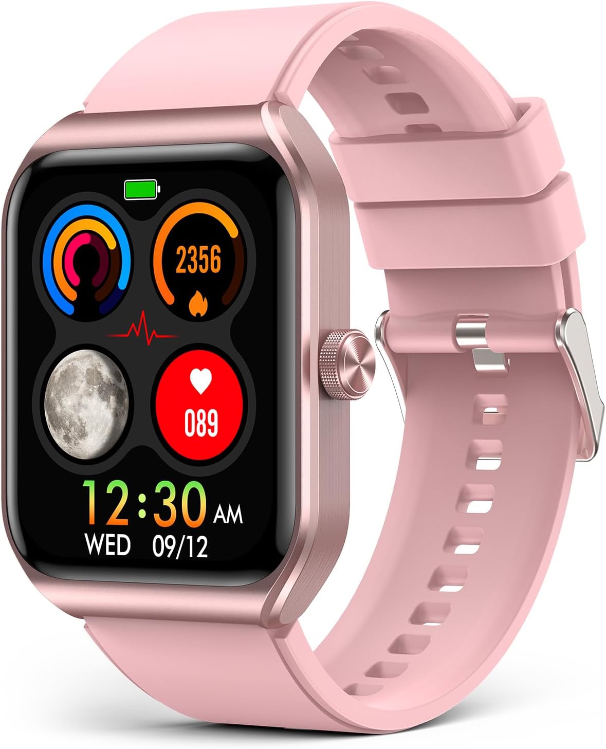 T56 Valentines Couple Smart Watch for Men Women, Fitness Tracker with Bluetooth Call , IP68 Waterproof 100+ Sports Smartwatch