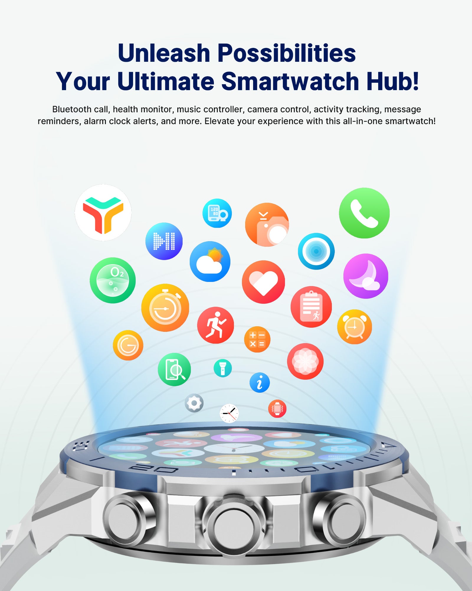 H33 Men's Smart Watch (Answer/Make Calls),107 Sports Modes, Sleep Heart Rate Blood Oxygen Blood Pressure Monitor