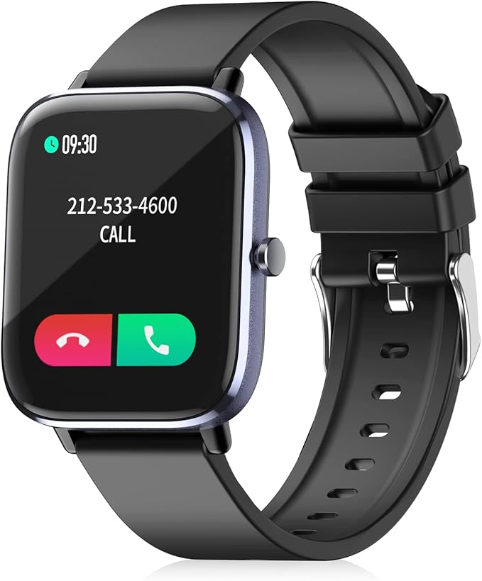 T45 1.7" HD Smart Watch for Men with Blood Pressure, Blood Oxygen, Sleep Monitor, True Heart Rate Monitor
