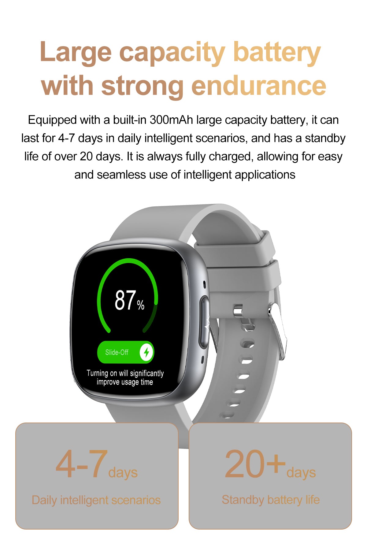 ET593 1.72 inch Sports Smart Watch with Blood Sugar Monitoring,ECG SOS Emergency Call Body Fat BMI Measurement Smartwatch