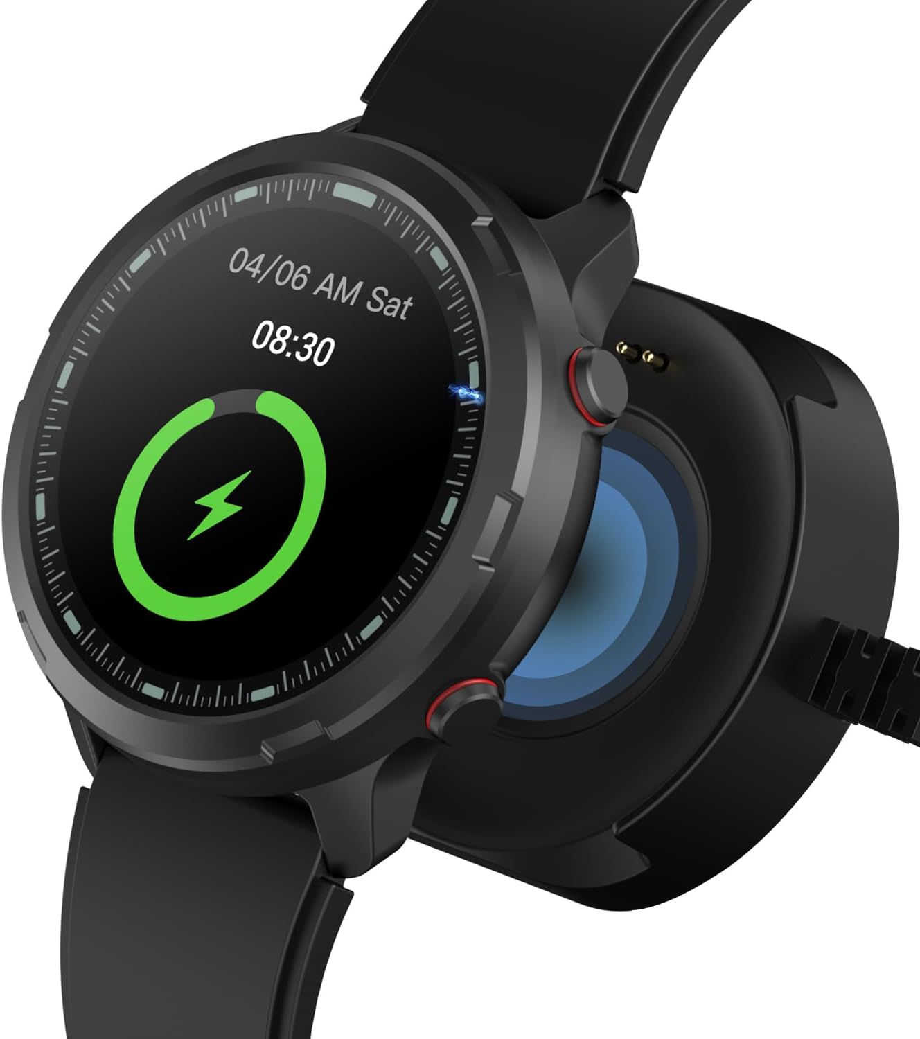 Smart Watch Charger Compatible with SOUYIE S47 GPS Fitness Tracker Smart Watch, USB Magnetic Suction Charging Cable