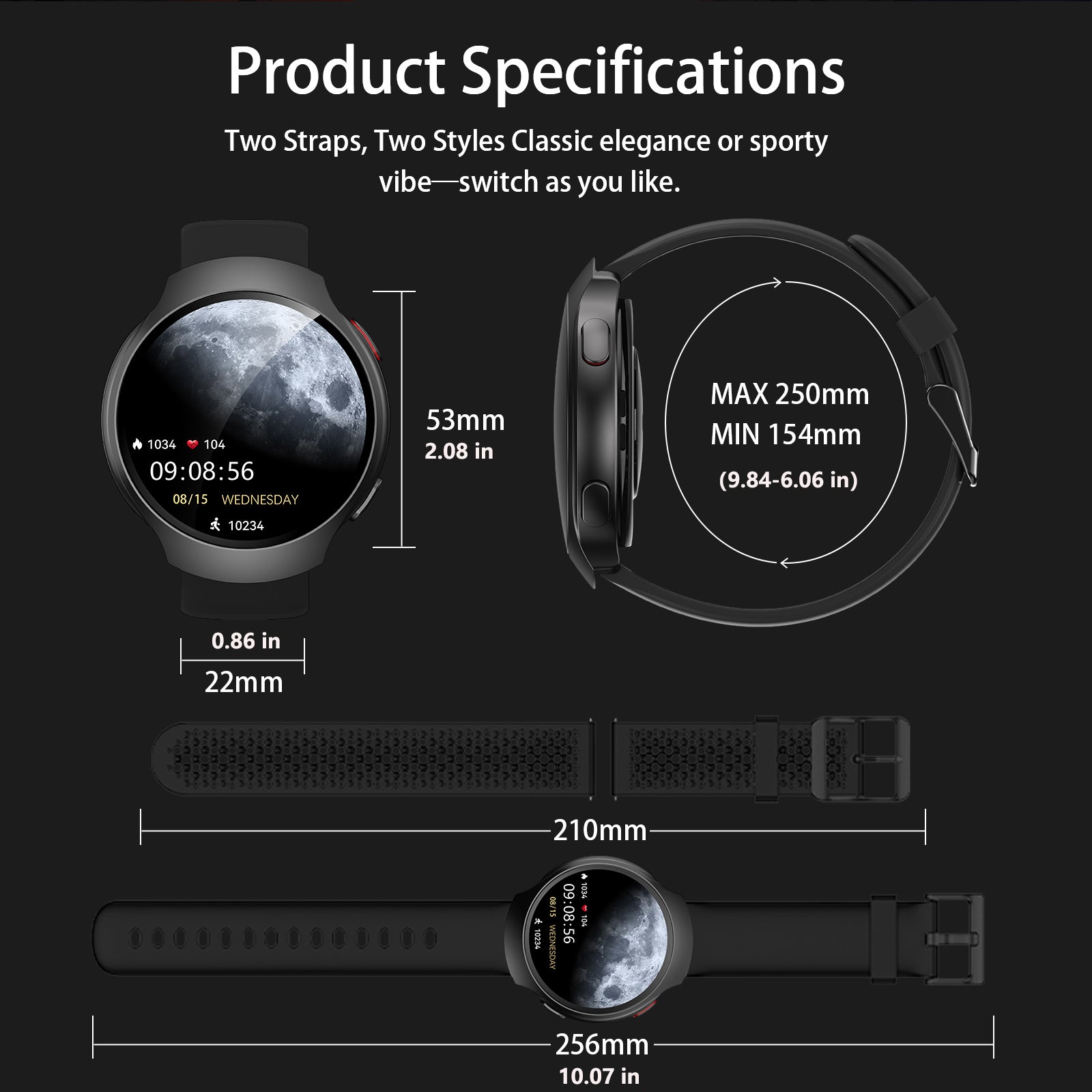 GPS Smart Watch for Men With AI (Answer/Make Call), 1.43" Micro-Spherical AMOLED Smartwatch for Android and iPhone, 150+ Sport Mode Fitness Tracker with HR, SpO2, Sleep Monitor, 5ATM Waterproof