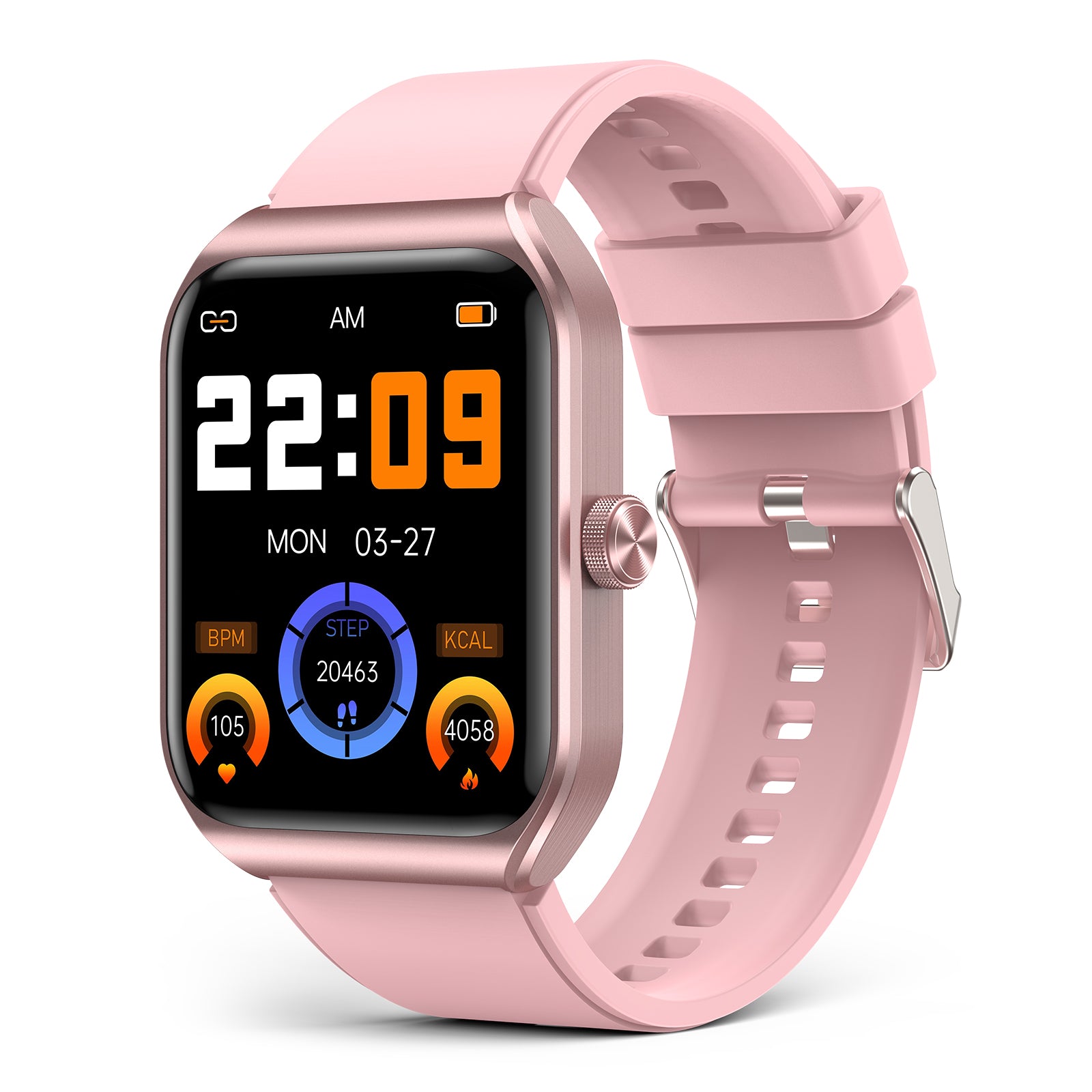 T56 Smart Watch for Men, 100+ Sports, Blood Pressure, Heart Rate, Sleep Monitor, IP68 Waterproof Fitness Tracker