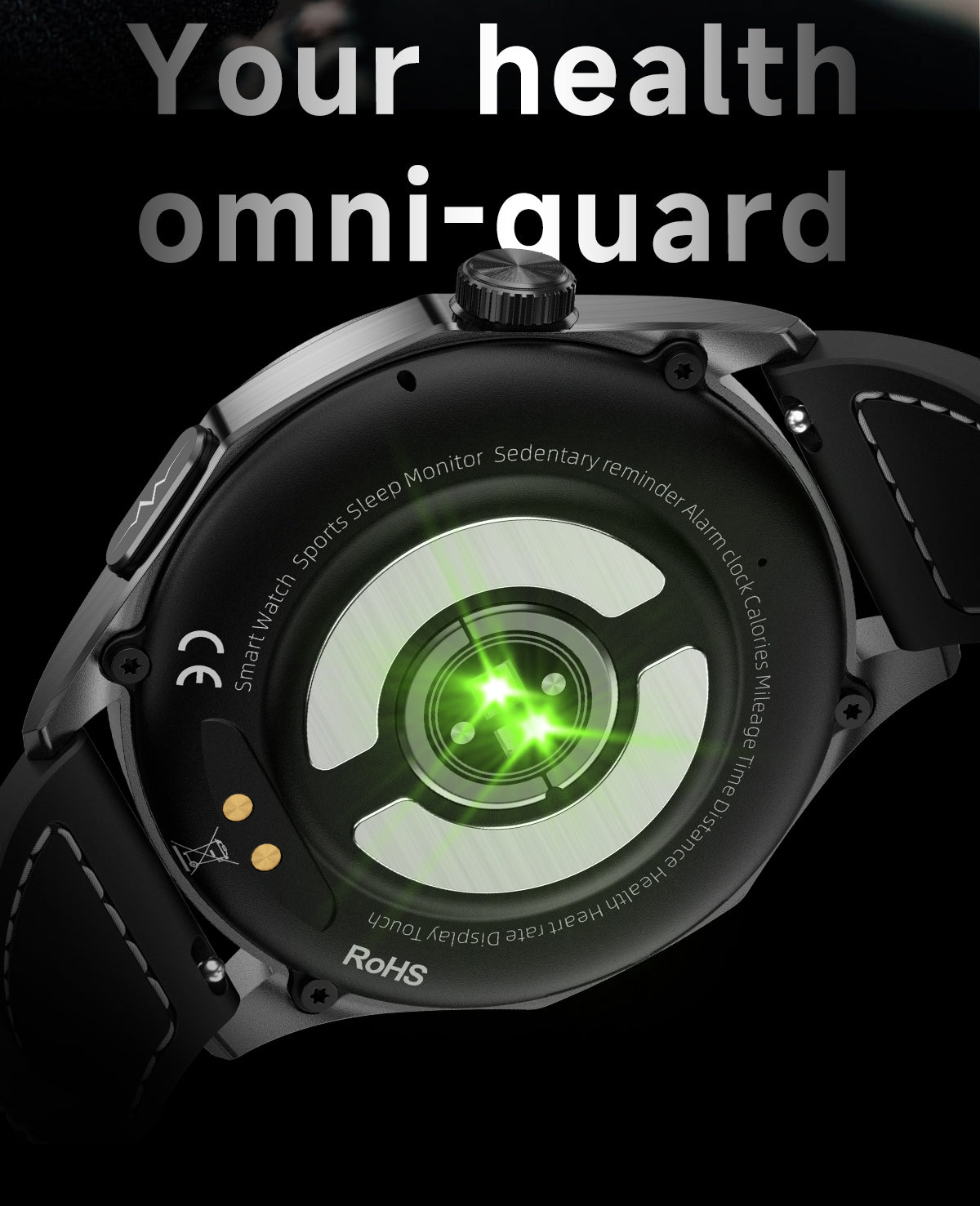ET485 1.43 Inch Full Touch Screen Smart Watch，SOS,Bluetooth Call, ECG, Non-Invasive Blood Sugar Heart Rate Measurement Sports Watches